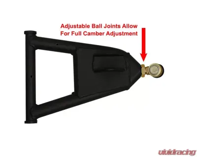 SuperATV Black 1.5" Offset High Clearance 5" Lift Kit Polaris RZR 800 2008-2014 - LK-P-RZR-5-1.5-HC-02