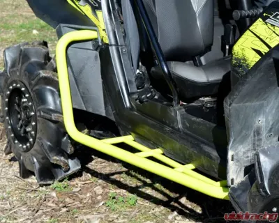 SuperATV Black Heavy Duty Rock Sliding Nerf Bars Polaris RZR 900 2011-2014 - NB-P-RZRXP-007-00