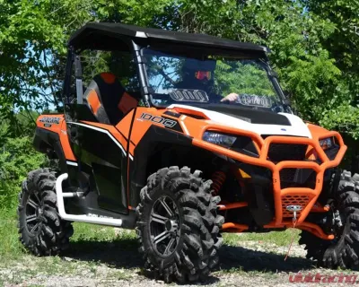 SuperATV Orange Heavy Duty Nerf Bars Polaris General 1000 2016-2017 - NB-P-GEN1K-04