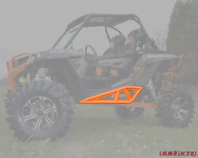 SuperATV Orange Heavy Duty Rock Sliders Polaris RZR S 900 2015-2017 - NB-P-RZR1K-04