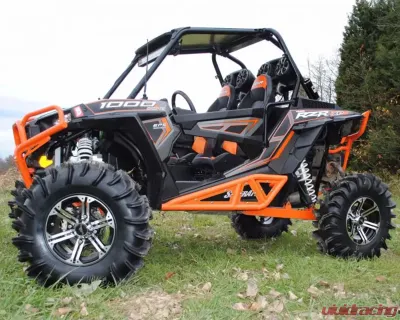 SuperATV Orange Heavy Duty Rock Sliders Polaris RZR XP Turbo 2016-2018 - NB-P-RZR1K-04