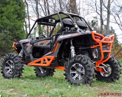 SuperATV Orange Heavy Duty Rock Sliders Polaris RZR XP Turbo 2016-2018 - NB-P-RZR1K-04