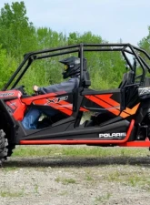 SuperATV Black Rock Sliding Nerf Bars Polaris RZR 4 900 2015-2018                                     - NB-P-RZR1K4-00 - Image 3