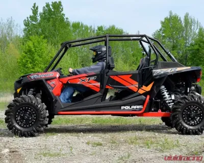 SuperATV Black Rock Sliding Nerf Bars Polaris RZR 4 900 2015-2018 - NB-P-RZR1K4-00
