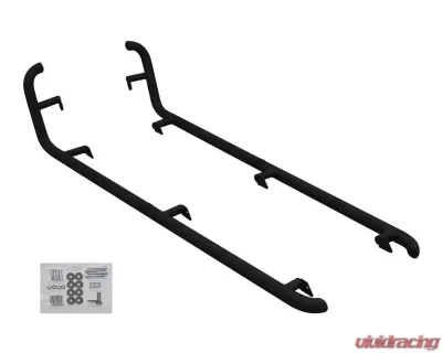 SuperATV Black Rock Sliding Nerf Bars Polaris RZR 4 900 2015-2018 - NB-P-RZR1K4-00