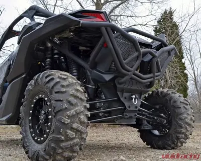 SuperATV Black Rear Bumper Can-Am Maverick X3 2017-2021 - RB-CA-X3-00