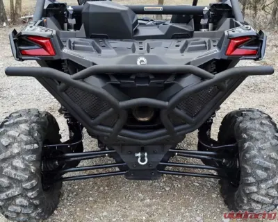 SuperATV Black Rear Bumper Can-Am Maverick X3 2017-2021 - RB-CA-X3-00