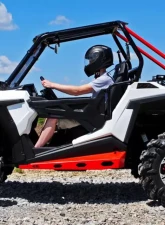 SuperATV Wrinkle Black Rear Cage Support Polaris RZR S 1000 2016-2017                                     - RCS-P-RZR900-00 - Image 4