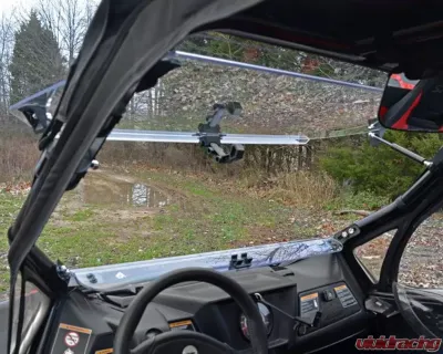SuperATV Clear Scratch Resistant Flip Windshield Arctic Cat Wildcat 1000 2013-2016 - FWS-AC-WC-70