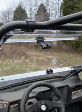 SuperATV Clear Scratch Resistant Flip Windshield Arctic Cat Wildcat Trail Sport 2015-2016                                     - FWS-AC-T-70 - Image 4