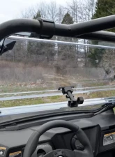 SuperATV Clear Scratch Resistant Flip Windshield Arctic Cat Wildcat Trail Sport 2015-2016                                     - FWS-AC-T-70 - Image 2