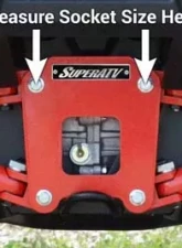 SuperATV 8" Portal Gear Lift With Frame Stiffener Standard Edition Polaris RZR XP 1000 | RZR XP 4 1000 2015-2016                                     - PGH8-1-33-302-FS-K - Image 9