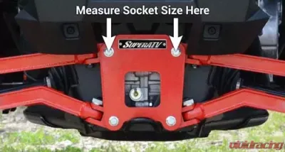 SuperATV 8" Portal Gear Lift With Frame Stiffener Standard Edition Polaris RZR XP 1000 | RZR XP 4 1000 2015-2016 - PGH8-1-33-302-FS-K