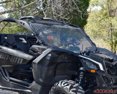 SuperATV Clear Standard Full Windshield Can-Am Maverick X3 2017-2021 - WS-CA-X3-75