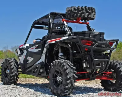SuperATV Black Spare Tire Carrier Polaris RZR XP Turbo 2016-2018 - STC-P-RZR1K-00