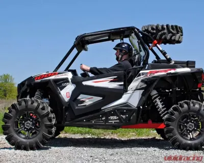 SuperATV Black Spare Tire Carrier Polaris RZR XP Turbo 2016-2018 - STC-P-RZR1K-00