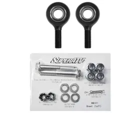 Super ATV Heavy Duty Tie Rod End Replacement Kit Can-Am Maverick X3 2017-2021