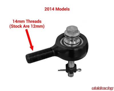 SuperATV Heavy Duty Tie Rods Polaris RZR XP 4 1000 | RS1 - TRRA-P-RZR-1K-14-ST-001