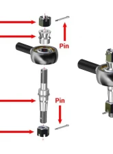 SuperATV Heavy Duty Tie Rods Polaris RZR S 900 2015-2017                                     - TRRA-P-RZR900S15-14-ST-001 - Image 3