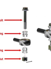 SuperATV Heavy Duty Tie Rods Polaris Ranger Fullsize 570 2015-2019                                     - TRRA-P-RAN900-01-14-ST-001 - Image 3