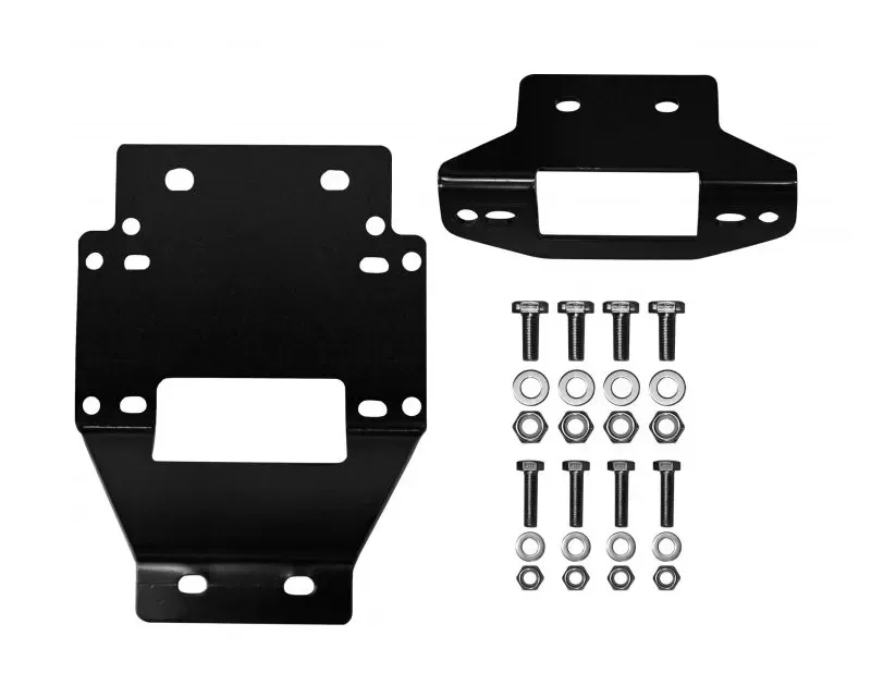 SuperATV Winch Mounting Plate for 4500 Lb. Winches Polaris RZR XP 900 2011-2014 - WM-P-RZRXP-4500