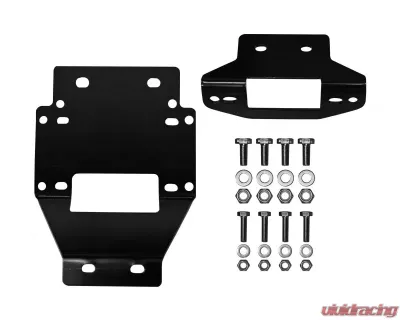 SuperATV Winch Mounting Plate for 4500 Lb. Winches Polaris RZR XP 900 2011-2014 - WM-P-RZRXP-4500