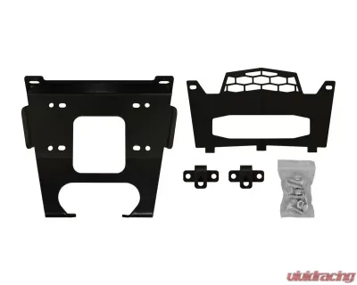 SuperATV Winch Mounting Plate Polaris RZR 900 2015-2018 - WM-P-XPT-00