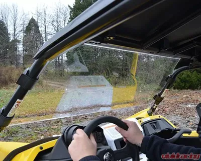 SuperATV Clear Scratch Resistant Full Windshield Yamaha YXZ1000R 2016-2017 - WS-Y-YXZ-70