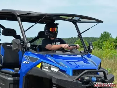 SuperATV Flip Weindshield Scratch Resistant Polaris Ranger 570 | 900 2013-2019 - FWS-P-RAN900-70