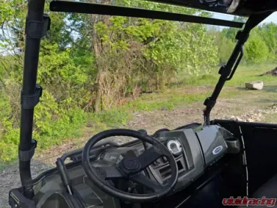 SuperATV Flip Down Windsheild Standard Polycarbonate Polycarbonate Polaris Ranger 900 | 900 Crew 2013-2019 - WS-P-RAN-09XP-001-75