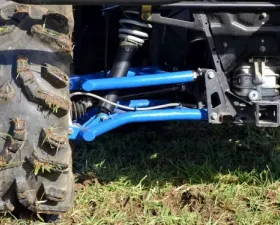 SuperATV High Clearance Rear A-Arms Black Polaris Ranger 2013-2019