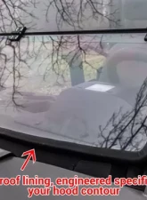 SuperATV Flip Down Windsheild Scratch Resistant Polycarbonate Polaris Ranger 900 | 900 Crew 2013-2019                                     - FDWS-P-RAN1K-70 - Image 4