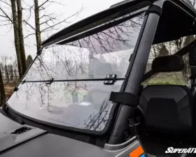 SuperATV Flip Down Windsheild Scratch Resistant Polycarbonate Polaris Ranger 900 | 900 Crew 2013-2019