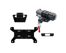 SuperATV Winch Mount and 4500 lb. Winch Can-Am Maverick 2014-2016