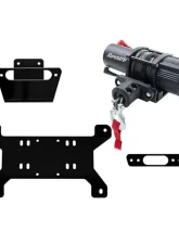 SuperATV Winch Mount and 4500 lb. Winch Can-Am Maverick 2014-2016                                     - 45-WM-CA-MAV - Image 4