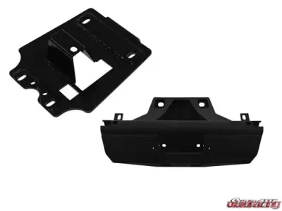 SuperATV Winch Mount and 4500 lb. Winch With Frame Stiffener Can-Am Maverick X3 2016-2021 - 45-WM-FS-CA-X3
