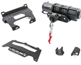 SuperATV Winch Mount & 4500 lb. Winch Polaris RZR XP Turbo 2016-2019