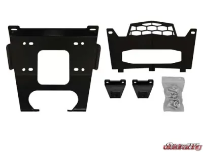 SuperATV Winch Mount & 4500 lb. Winch Polaris RZR XP Turbo 2016-2019 - 45-WM-P-XPT-00