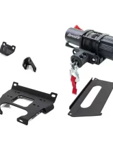 SuperATV Winch Mount and 3500 lb. Winch Polaris RZR XP Turbo 2017-2018                                     - 45-WM01-001-00 - Image 4
