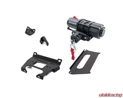 SuperATV Winch Mount and 3500 lb. Winch Polaris RZR XP Turbo 2017-2018 - 45-WM01-001-00