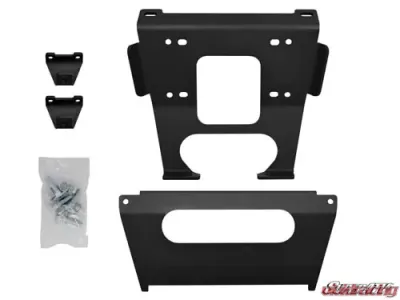 SuperATV Winch Mount and 3500 lb. Winch Polaris RZR XP Turbo 2017-2018 - 45-WM01-001-00