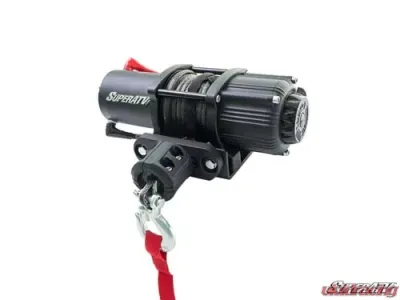 SuperATV Winch Mount and 3500 lb. Winch Polaris RZR XP Turbo 2017-2018 - 45-WM01-001-00