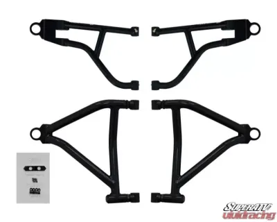 SuperATV 1.5 Inch Offset High Clearance A-Arms Black Can-Am Renegade 1000 Gen 2 2015-2018 - AA-CA-GEN2-1.5-HC-02