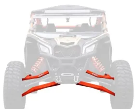 SuperATV High Clearance Boxed Front A Arms Black 72 Inch Wide Can-Am Maverick X3 X RC Turbo R 2018+