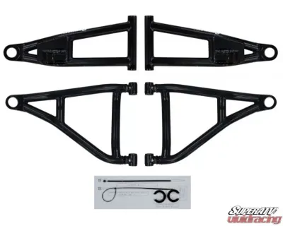 SuperATV High Clearance Forward 1.5 Inch Offset A Arms Honda Pioneer 1000 2016+ - AA-H-PIO1K-1.5-HC-02