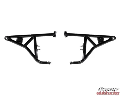 SuperATV Upper A Arms w/Heavy Duty Ball Joints Voodoo Blue Polaris RZR XP Turbo 2016+ - AA-P-RZRXPT-HC-NAP-SBJ-B1-BH-16