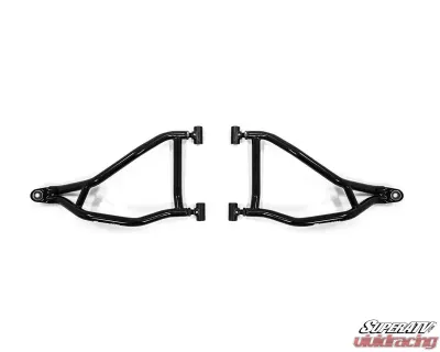 SuperATV Adjustable High Clearance Lower A-Arms w/ Standard Duty Ball Joints Black Polaris RZR 1000 2014+ - AA-P-RZRXPT-HC-SBJ-BS-02