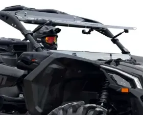SuperATV Scratch Resistant Flip Windshield Can-Am Maverick X3 900 2018+