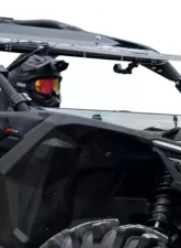 SuperATV Scratch Resistant Flip Windshield Can-Am Maverick X3 900 2018+                                     - FWS-CA-X3-70 - Image 3