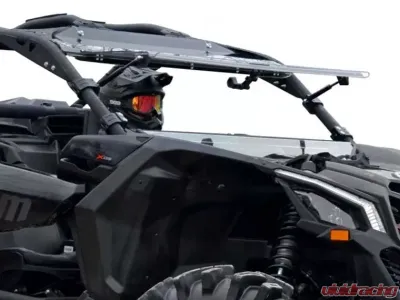 SuperATV Scratch Resistant Flip Windshield Can-Am Maverick X3 900 2018+ - FWS-CA-X3-70